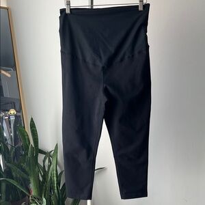 Zella Black High-Waisted Leggings maternity M